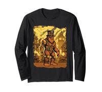 Steampunk Bigfoot - Cryptids Yeti Sasquatch Manche Longue