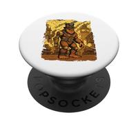 Steampunk Bigfoot - Cryptids Yeti Sasquatch PopSockets PopGrip Adhésif