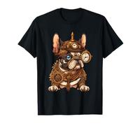 Steampunk Bouledogue Français Chien Steampunk Punk T-Shirt