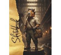 Steampunk Capybara Engineer Sketchbook: Industrial Mechanical Fantasy Art Notebook Blank Drawing Pages for Artists, Creatives, Inventors, and Steampunk Enthusiasts