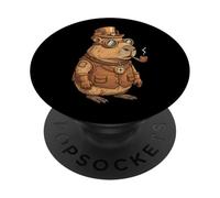 Steampunk Capybara Steam Punk Capybara Vintage PopSockets PopGrip Adhésif