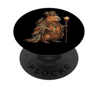 Steampunk Capybara Steam Punk Capybara Vintage PopSockets PopGrip Adhésif