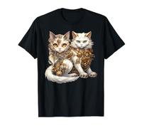 Steampunk Cats Engrenages mécaniques Steam Punk Chaton T-Shirt