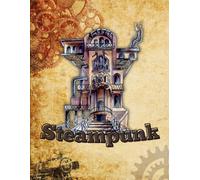 Steampunk Coloring Book - The World of Gears: 100 Unique Designs of Victorian Contraptions, Gadgets, and Fantastic Inventions