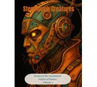 Steampunk Creatures - Volume 2: 100 New Mechanical and Mystical Designs to Color: Steampunk adult coloring book - 100 new mechanical creatures to ... and creativity - Single-sided pages