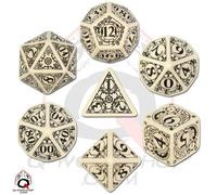 Steampunk Dice Beige/Black (7)