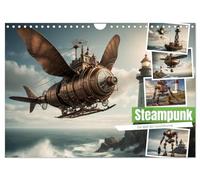 Steampunk - Die Welt der Leuchttürme (Wandkalender 2026 DIN A4 quer), CALVENDO Monatskalender: Leuchttürme in einer Steampunk Umgebung
