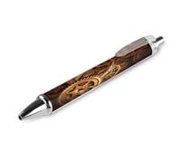 Steampunk Engrenages Stylo à bille rétractable 0,5 mm, écriture lisse 1 | Stylo d'écriture rechargeable à encre noire à pointe fine avec prise en main confortable, séchage rapide pour enseignant