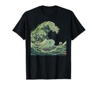 Steampunk Enthusiast Great Wave Sci-FI Ship Art Japonais T-Shirt