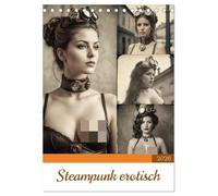 Steampunk erotisch (Tischkalender 2026 DIN A5 hoch), CALVENDO Monatskalender: Erotik pur - Frauen im sexy Steampunk-Outfit