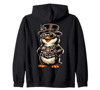 Steampunk Esthétique Pingouin Amoureux des Animaux Propriétaire de Pingouins Sweat à Capuche
