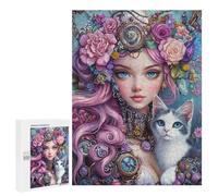 Steampunk Floral Fantasy Puzzle 1000 Pièces Educa Jouet en Bois Cadeau Unique Décoration Intérieure Jeu Éducatif Challenge Toy Adultes Et Enfants À Partir De 14 Ans 500 PCS