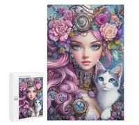 Steampunk Floral Fantasy Puzzle 1000 Pièces Educa Jouet en Bois Cadeau Unique Décoration Intérieure Jeu Éducatif Challenge Toy Adultes Et Enfants À Partir De 14 Ans 1000 PCS