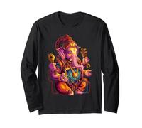 Steampunk Hindou Ganesh Puja Éléphant Méditation Yoga Murti Manche Longue