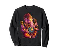 Steampunk Hindou Ganesh Puja Éléphant Méditation Yoga Murti Sweatshirt