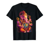 Steampunk Hindou Ganesh Puja Éléphant Méditation Yoga Murti T-Shirt