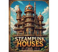 Steampunk Houses Coloring Book for Adults: Intricate Victorian Architecture, Fantasy Clockwork Homes, and Retro-Futuristic Designs for Creative Relaxation