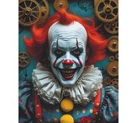 Steampunk Killer Clown Notebook - Creepy Circus Horror Journal for Halloween, Scary Story Writing, and Horror Fans: Terrifying Vintage Clown with ... Gift for Horror Lovers and Halloween Writers
