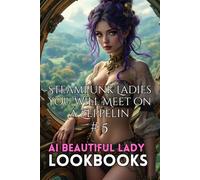 Steampunk Ladies You Will Meet On a Zeppelin # 5: An AI Beautiful Lady Lookbook