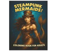 Steampunk Mermaid, Coloring Book for Adults, Fantasy Coloring Book, Adult Coloring Book, Fantasy coloring book: Fairy tale Coloring book, Mystical ... book for Grown-ups, Gothic coloring book