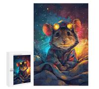 Steampunk Mouse Goggles Puzzle 1000 Pièces Educa Jouet en Bois Cadeau Unique Décoration Intérieure Jeu Éducatif Challenge Toy Adultes Et Enfants À Partir De 14 Ans 1000 PCS