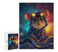 Steampunk Mouse Goggles Puzzle 1000 Pièces Educa Jouet en Bois Cadeau Unique Décoration Intérieure Jeu Éducatif Challenge Toy Adultes Et Enfants À Partir De 14 Ans 500 PCS