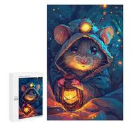 Steampunk Mouse Lantern Adventure Puzzle 1000 Pièces Educa Jouet en Bois Cadeau Unique Décoration Intérieure Jeu Éducatif Challenge Toy Adultes Et Enfants À Partir De 14 Ans 1000 PCS