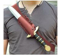 Steampunk Ninja Assassin Dague Fourreau Ceinture Épée Médiévale Lame Gaine Titulaire Cosplay Accessoire pour Hommes Femmes, Style Médiéval
