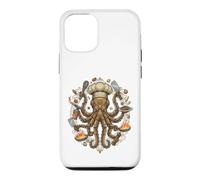 Steampunk Octopus Chef Cook Mechanical Cuisine Coque pour iPhone 12/12 Pro