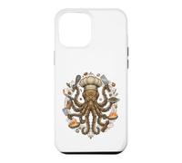 Steampunk Octopus Chef Cook Mechanical Cuisine Coque pour iPhone 12 Pro Max