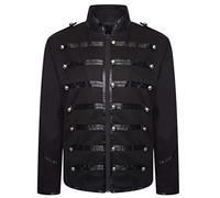 Steampunk Punk Veste Gothique Militaire Officier Parade Hussar Napoleonic Military Drummer Défilé Veste Emo Punk Napoleon Militaire Officier Parade Veste Blouson