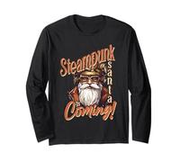 Steampunk Santa is Coming Christmas Steampunk Manche Longue
