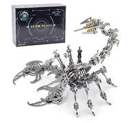 Steampunk Scorpion 3D Puzzle en métal Modèle mécanique Kit de construction 200 pièces Présentoir d'insectes Idée cadeau créative Décoration de table Collectionneur Modèle pour adultes Ingénieur