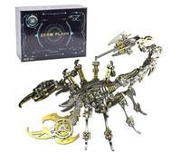 Steampunk Scorpion 3D Puzzle en métal Modèle mécanique Kit de construction 200 pièces Présentoir d'insectes Idée cadeau créative Décoration de table Collectionneur Modèle pour adultes Ingénieur