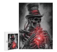 Steampunk Skeleton with Heart Puzzle 1000 Pièces Educa Jouet en Bois Cadeau Unique Décoration Intérieure Jeu Éducatif Challenge Toy Adultes Et Enfants À Partir De 14 Ans 500 PCS