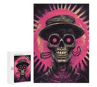 Steampunk Skull Art Print -1 Puzzle 1000 Pièces Educa Jouet en Bois Cadeau Unique Décoration Intérieure Jeu Éducatif Challenge Toy Adultes Et Enfants À Partir De 14 Ans 300 PCS