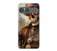 Steampunk Skull Smoking Etui Coque Housse pour Sony Xperia 10 VII