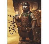 Steampunk Sloth Inventor Sketchbook: Mechanical Fantasy Art Notebook Blank Drawing Pages for Artists, Engineers, Creatives, and Steampunk Enthusiasts