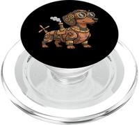 Steampunk Teckel Steam Punk Teckel Vintage Saucisse Chien PopSockets PopGrip pour MagSafe