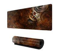 Steampunk Vintage Gear XXL XL Grand tapis de souris de jeu pour bureau, antidérapant et long tapis de souris en caoutchouc 80 x 30 cm
