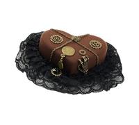 Steampunks Lolitas Petit Chapeau Pince à Cheveux Bibi Pince à Cheveux Élégant Gothique Accessoire de Cheveux pour Cosplay et Fêtes Ornement Steampunks