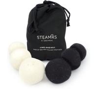 STEAMRS - 6x Boules de séchage - 100% laine de mouton - Réduit le temps de séchage - Linge plus doux et sans plis