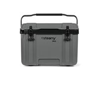Steamy BMX 26 Glacière spécialement conçue pour Le déjeuner et Le Chantier avec Panier, 26 litres, Gris