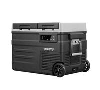 Steamy-E Dual Zone 45 Roller, Glacière à compresseur électrique avec roulettes, 41 litres, 12 V/230 V, pour Refroidir et Congeler, idéale pour Le Camping