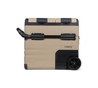 Steamy-E Dual Zone 55 Roller, Glacière à compresseur électrique avec roulettes, 55 litres, 12 V/230 V, pour Refroidir et Congeler, idéale pour Le Camping