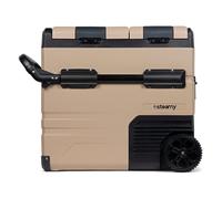 Steamy-E Dual Zone 55 Roller, Glacière à compresseur électrique avec roulettes, 55 litres, 12 V/230 V, pour Refroidir et Congeler, idéale pour le Camping