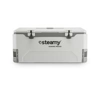 Steamy Marine Pro 155, Grandes glacière spécialement pour Bateaux et Sports Nautiques, 155 litres, Blanc