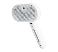 Steamy Pet Brush, Cat Shedding Brush, Rechargeable Dog Grooming Comb with 35ml Water Tank for Home or Travel Use, 4.53x2.76x7.87 Inches, 200 mAh, 145 g, ABS, Stainless Steel