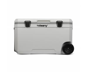 Steamy SCM70W Marine 70 Glacière Sur Roues - 70L - Blanc