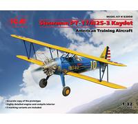 Stearman Pt-17/n2s-3 Kaydet, American Training Avion 1:3 2 Model Kit Icm
